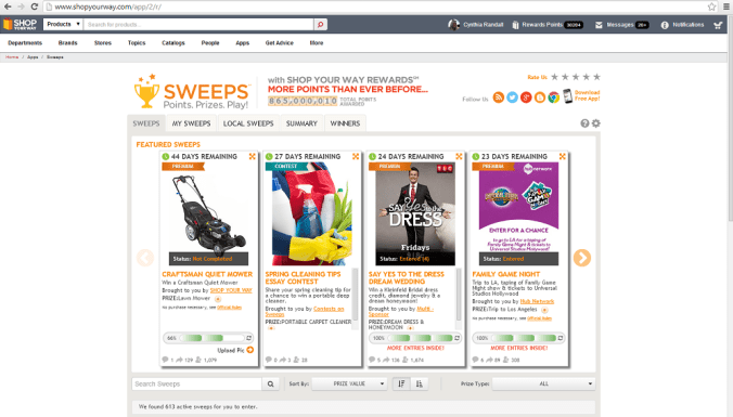 Shop Your Way FREE Sweepstakes