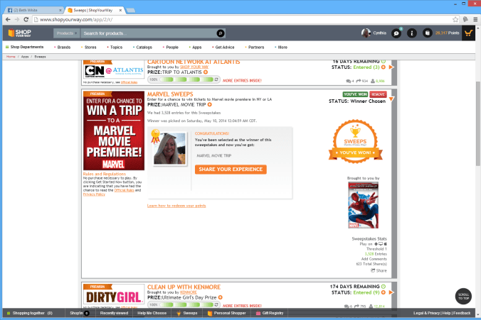 I WON the Marvel (Movie Trip Premiere) Sweepstakes!